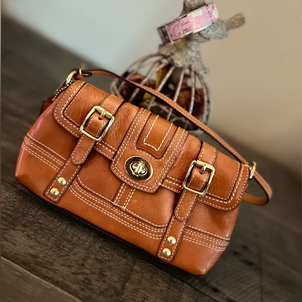 Coach Leather Wristlet/Bangle Set